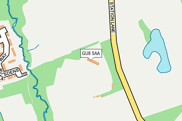 GU8 5AA map - OS OpenMap – Local (Ordnance Survey)