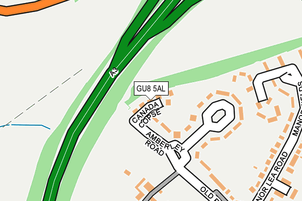 GU8 5AL map - OS OpenMap – Local (Ordnance Survey)