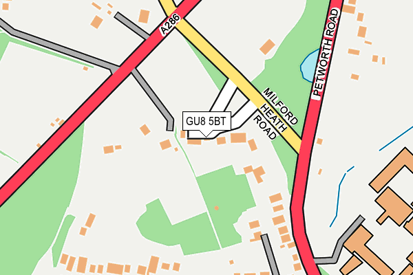 GU8 5BT map - OS OpenMap – Local (Ordnance Survey)