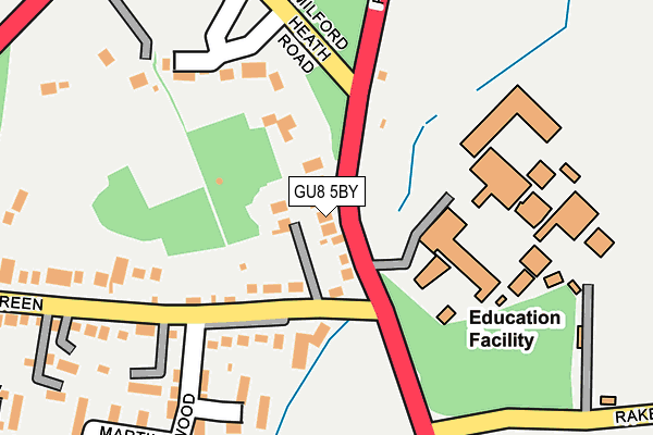GU8 5BY map - OS OpenMap – Local (Ordnance Survey)