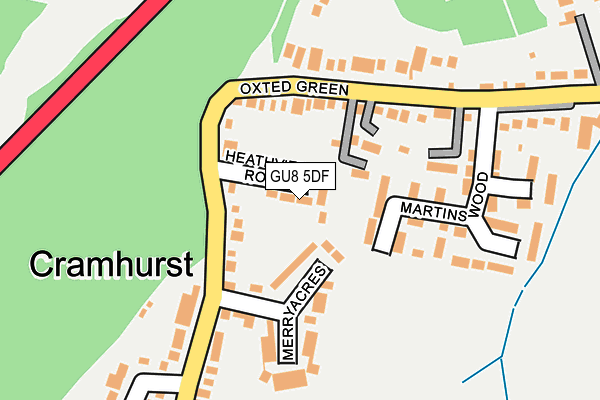 GU8 5DF map - OS OpenMap – Local (Ordnance Survey)