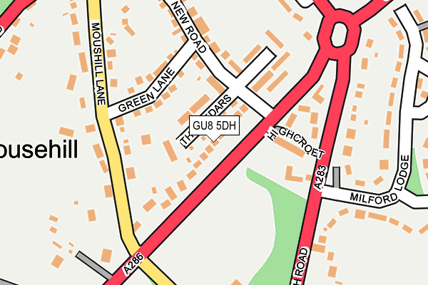 GU8 5DH map - OS OpenMap – Local (Ordnance Survey)