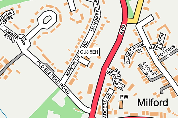 GU8 5EH map - OS OpenMap – Local (Ordnance Survey)