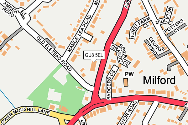 GU8 5EL map - OS OpenMap – Local (Ordnance Survey)