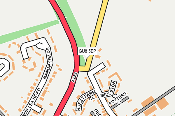 GU8 5EP map - OS OpenMap – Local (Ordnance Survey)