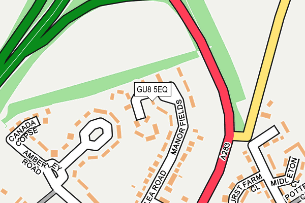 GU8 5EQ map - OS OpenMap – Local (Ordnance Survey)