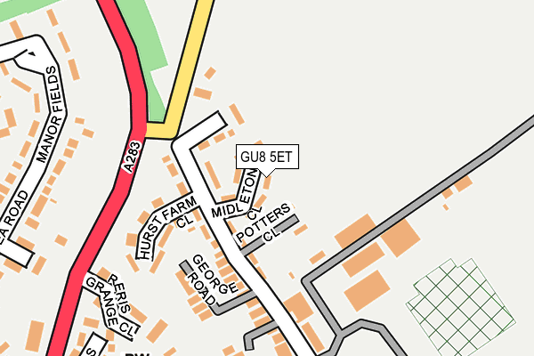 GU8 5ET map - OS OpenMap – Local (Ordnance Survey)