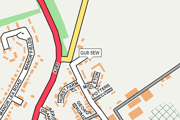 GU8 5EW map - OS OpenMap – Local (Ordnance Survey)