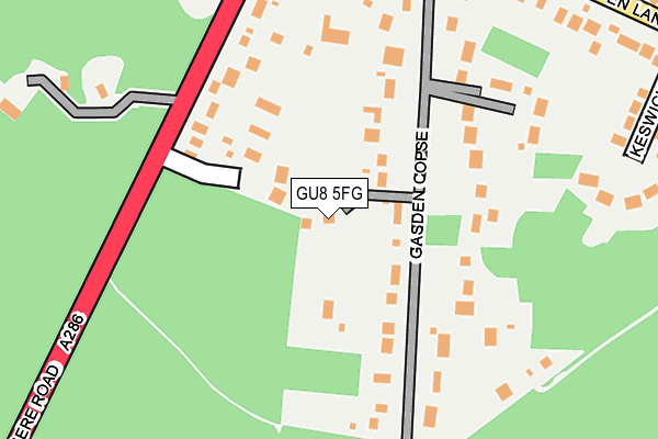 GU8 5FG map - OS OpenMap – Local (Ordnance Survey)