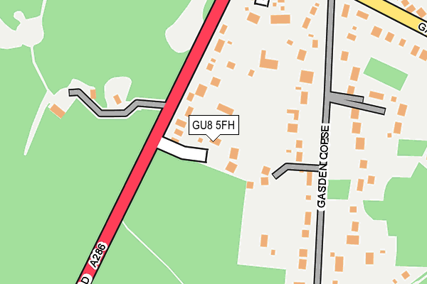 GU8 5FH map - OS OpenMap – Local (Ordnance Survey)