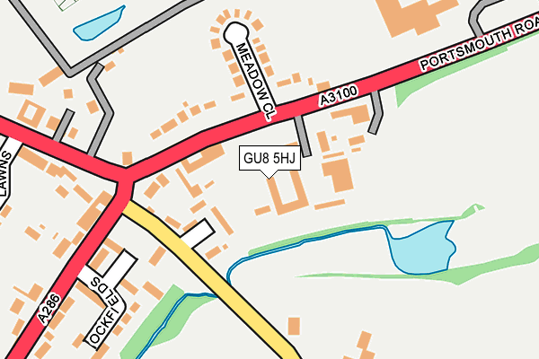 GU8 5HJ map - OS OpenMap – Local (Ordnance Survey)