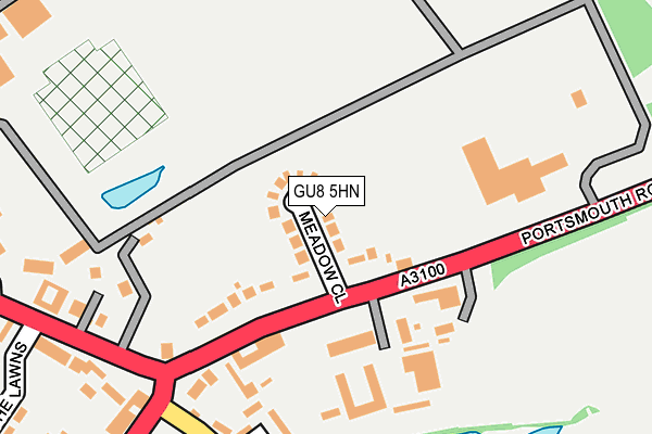 GU8 5HN map - OS OpenMap – Local (Ordnance Survey)