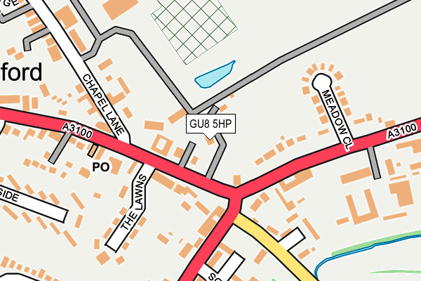 GU8 5HP map - OS OpenMap – Local (Ordnance Survey)