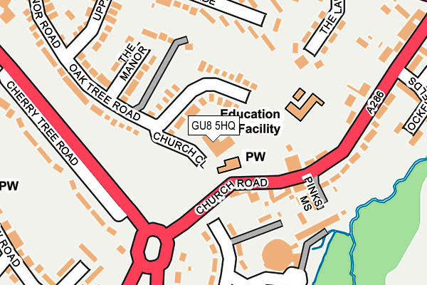 GU8 5HQ map - OS OpenMap – Local (Ordnance Survey)