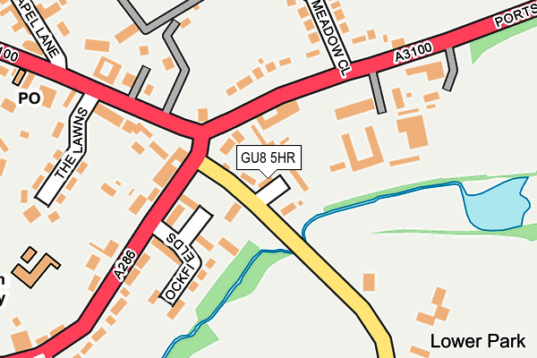 GU8 5HR map - OS OpenMap – Local (Ordnance Survey)