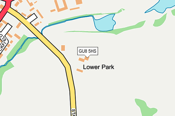 GU8 5HS map - OS OpenMap – Local (Ordnance Survey)