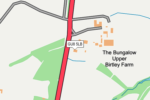 GU8 5LB map - OS OpenMap – Local (Ordnance Survey)