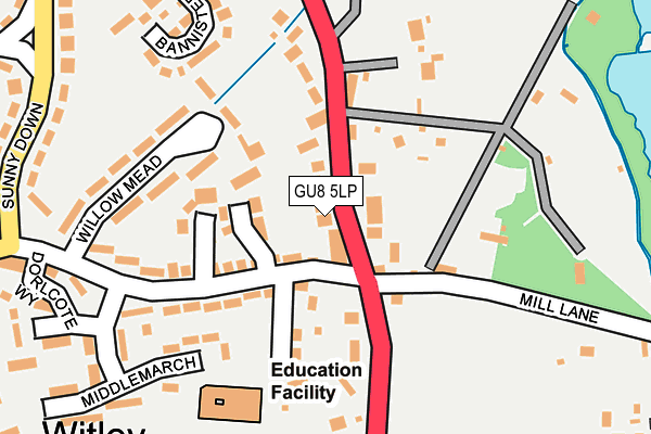 GU8 5LP map - OS OpenMap – Local (Ordnance Survey)