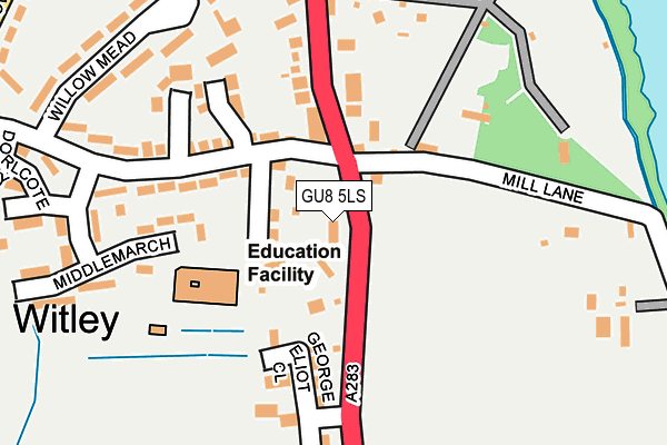 GU8 5LS map - OS OpenMap – Local (Ordnance Survey)