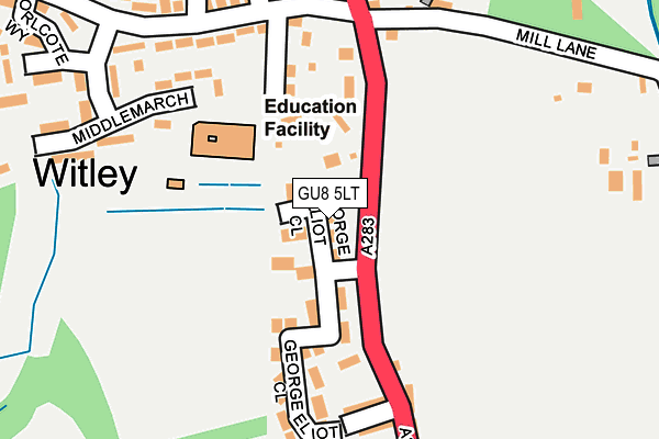 GU8 5LT map - OS OpenMap – Local (Ordnance Survey)