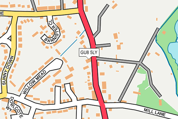 GU8 5LY map - OS OpenMap – Local (Ordnance Survey)