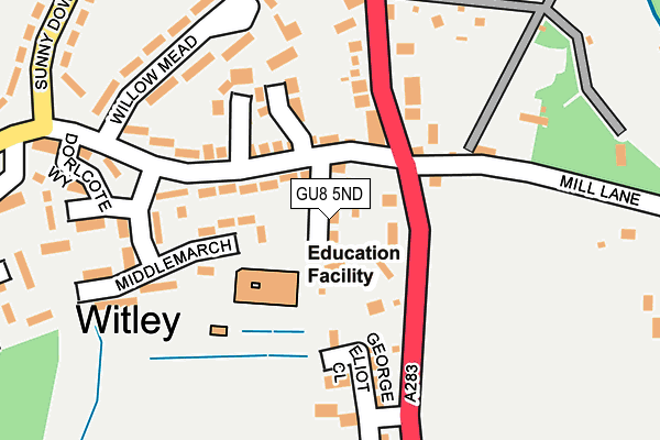 GU8 5ND map - OS OpenMap – Local (Ordnance Survey)