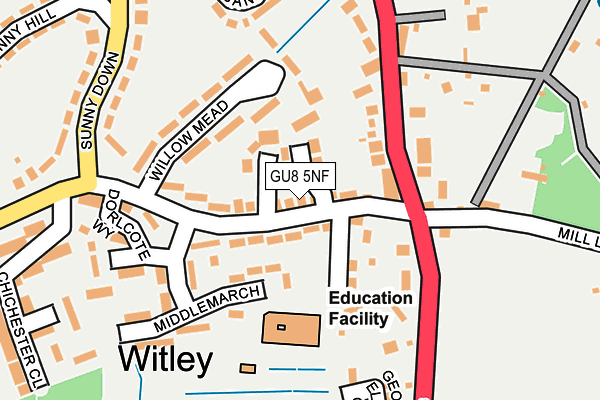 Map of SWAINESLEY LTD at local scale