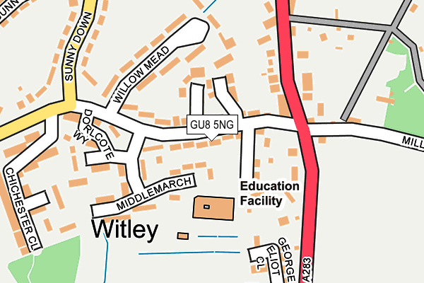 GU8 5NG map - OS OpenMap – Local (Ordnance Survey)