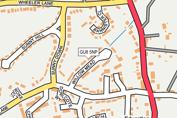 GU8 5NP map - OS OpenMap – Local (Ordnance Survey)