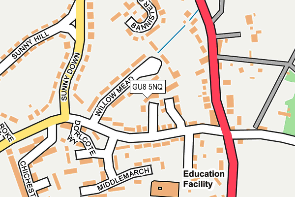 GU8 5NQ map - OS OpenMap – Local (Ordnance Survey)