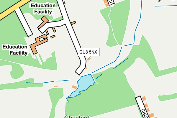 GU8 5NX map - OS OpenMap – Local (Ordnance Survey)