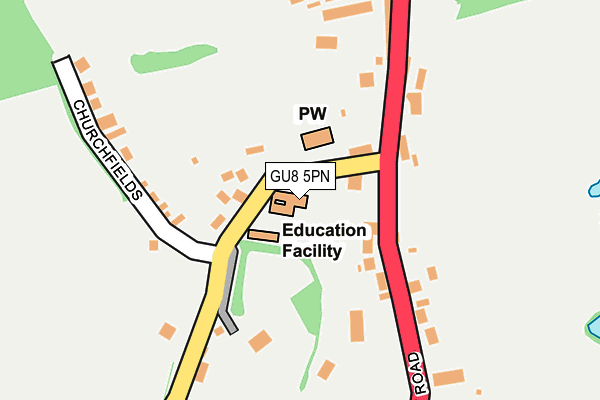 GU8 5PN map - OS OpenMap – Local (Ordnance Survey)