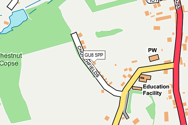 GU8 5PP map - OS OpenMap – Local (Ordnance Survey)