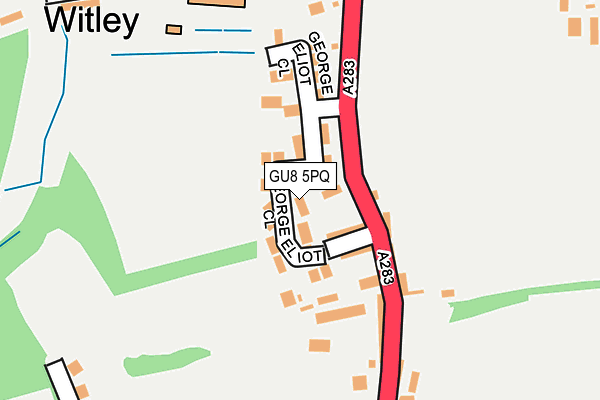 GU8 5PQ map - OS OpenMap – Local (Ordnance Survey)