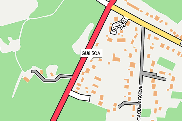GU8 5QA map - OS OpenMap – Local (Ordnance Survey)
