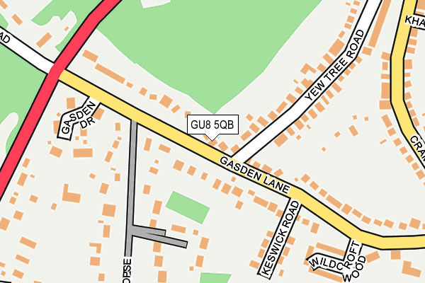 GU8 5QB map - OS OpenMap – Local (Ordnance Survey)