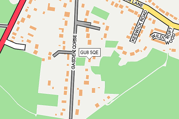 GU8 5QE map - OS OpenMap – Local (Ordnance Survey)