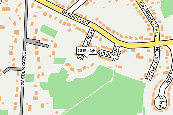 GU8 5QF map - OS OpenMap – Local (Ordnance Survey)