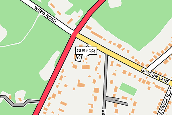 GU8 5QQ map - OS OpenMap – Local (Ordnance Survey)