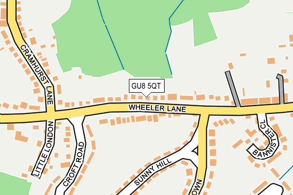 Map of HILL POST LIMITED at local scale
