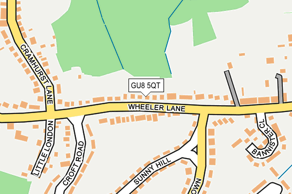 GU8 5QT map - OS OpenMap – Local (Ordnance Survey)