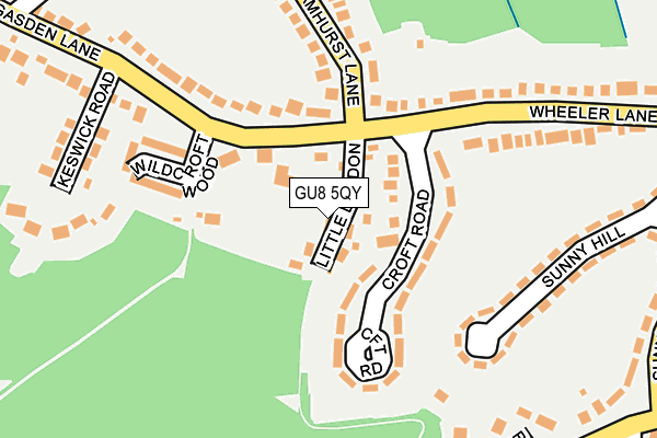 GU8 5QY map - OS OpenMap – Local (Ordnance Survey)