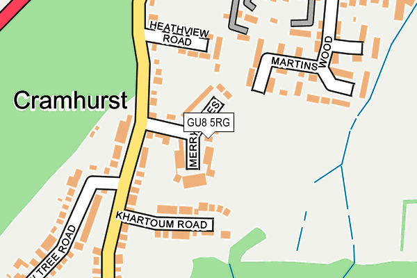 GU8 5RG map - OS OpenMap – Local (Ordnance Survey)