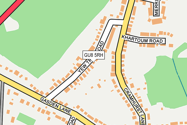 GU8 5RH map - OS OpenMap – Local (Ordnance Survey)