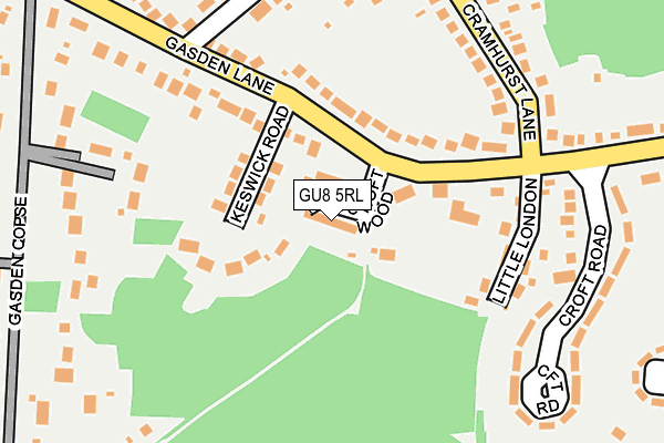 GU8 5RL map - OS OpenMap – Local (Ordnance Survey)
