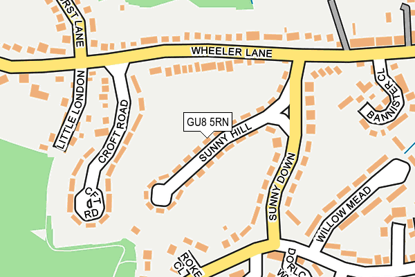 GU8 5RN map - OS OpenMap – Local (Ordnance Survey)