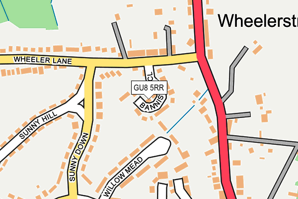 GU8 5RR map - OS OpenMap – Local (Ordnance Survey)