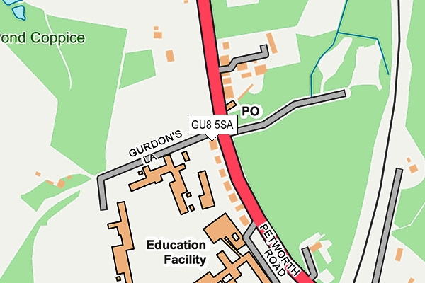 GU8 5SA map - OS OpenMap – Local (Ordnance Survey)