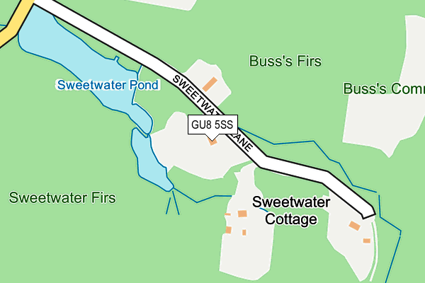 GU8 5SS map - OS OpenMap – Local (Ordnance Survey)