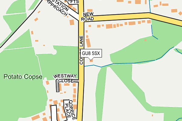 GU8 5SX map - OS OpenMap – Local (Ordnance Survey)